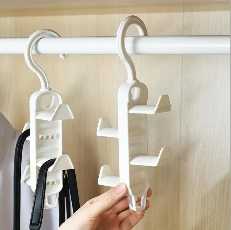 Multi-functional coat and hat hook double-sided hook wardrobe hanger bag Creative hook storage rack hanger