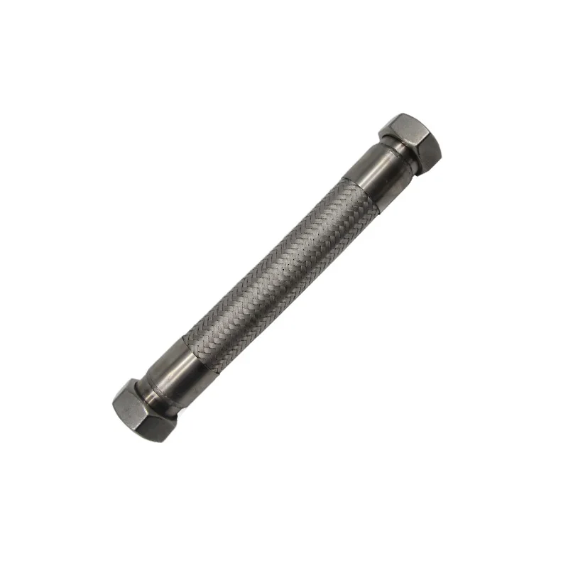 Stainless Steel Braided Flexible Hose / Metal Hose With Threaded Connect 304 Stainless Steel