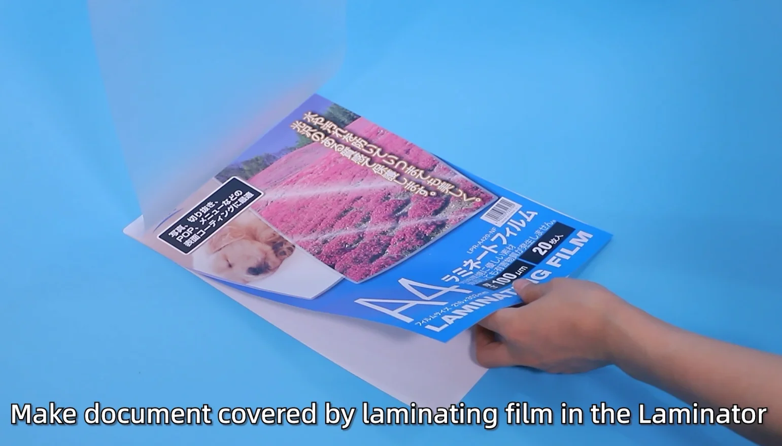 Super Clear Pet Laminating Film A4 125mic Higher Glossy Laminating Pouch Film A4 Buy A4