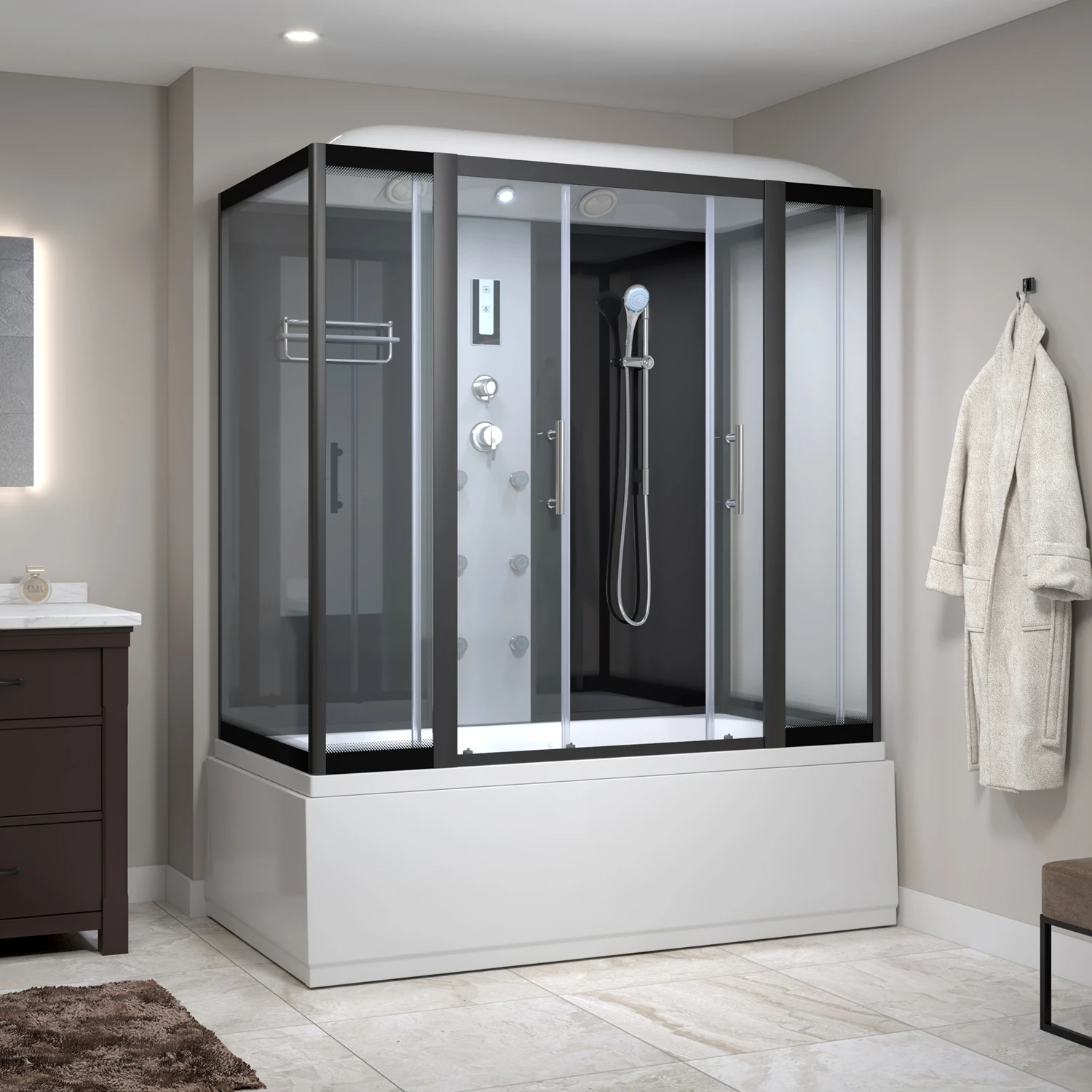 Simple Koy Infrared Sauna Sliding Apollo Steam Beautiful Shower Rooms