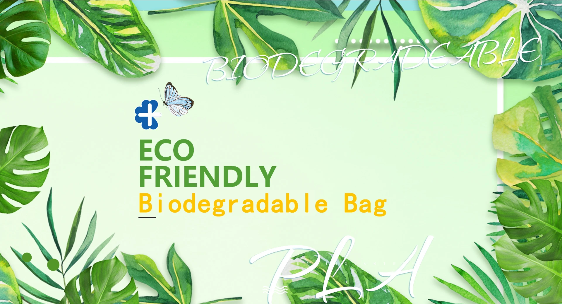 Custom Compostable Grocery Pbat Pla Shopping Bag Plastic 100