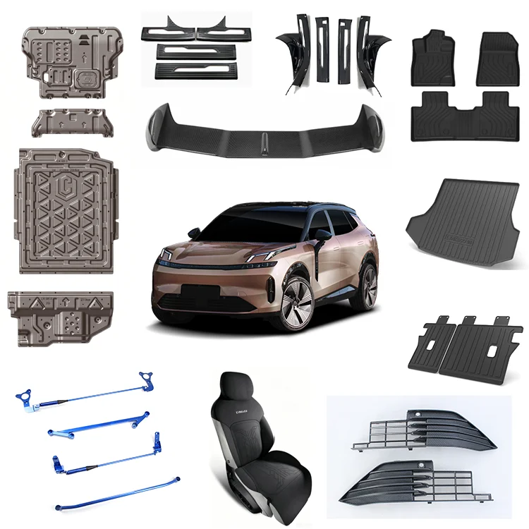 Acessórios para Carro EV Maremlyn para Lynk & Co 08: Placa Antiderrapante, Almofada para Assento, Spoiler Traseiro, Reforço para Torre de Suspensão, Decoração e Proteção, Peça de Reposição