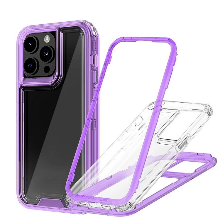 JIAFEI Funda Compatible con Motorola Edge 50 Pro, TPU+PC de Doble Capa