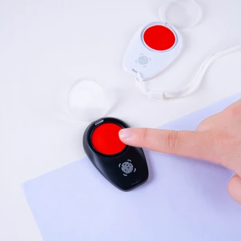 Round Fingerprint Office Thumb Pad Flashes Temple With Signature Ink Pad For Use As Seal