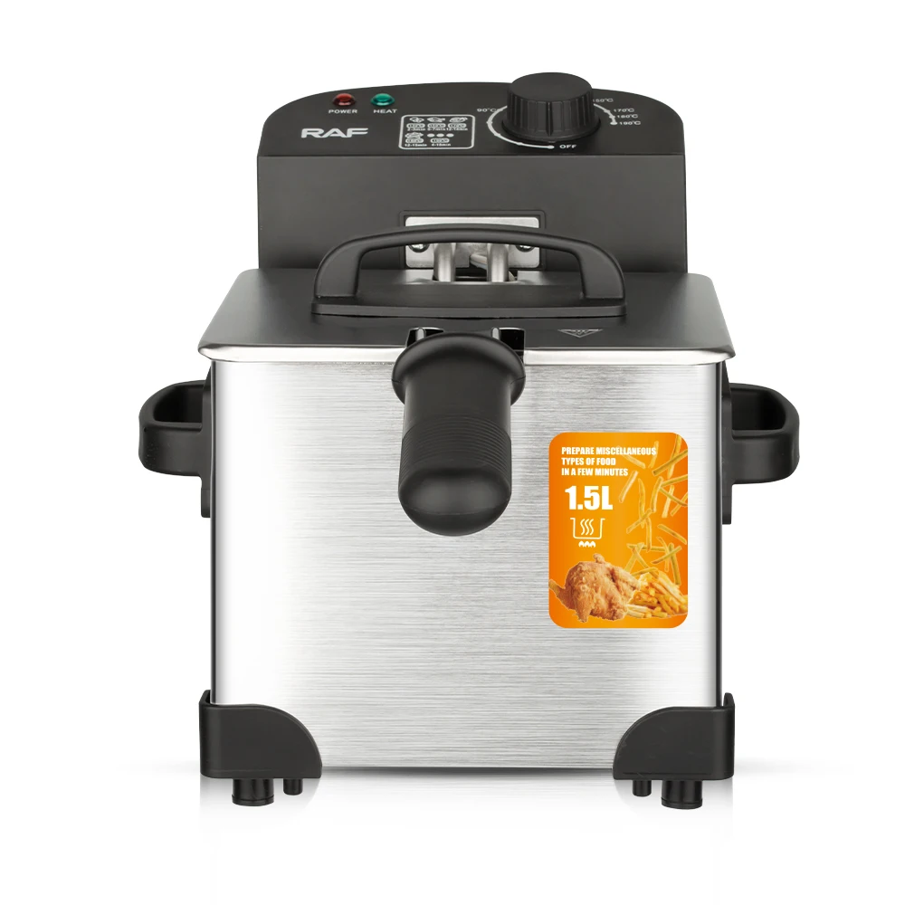 RAF Multifunctional Mini Electric Fryer | Compact Deep Fryer with