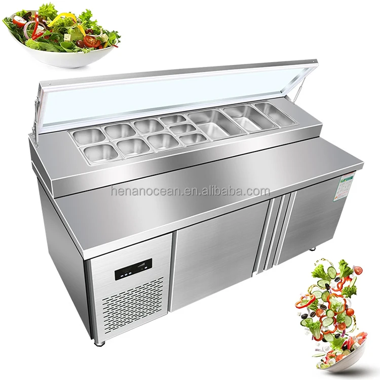 1 Door Salad Refrigerator Refrigerated Electric Salad Bar Sale Buy