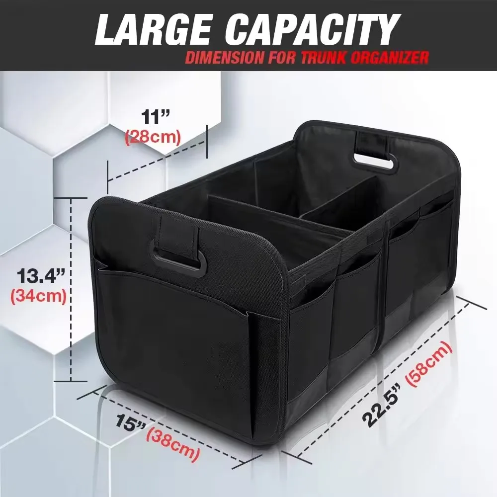 Best Performance Customized Car Trunk Organizer Washable Collapsible Car Trunk Organizer