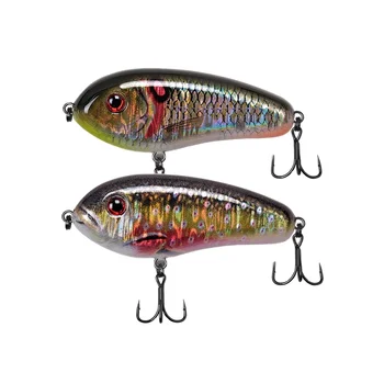 Live Bait 60mm 11g Freshwater Trembling Sinking JERK BAIT Snakehead Mandarin Fish Plastic Fishing Lure With Hooks – Hooks – view 2