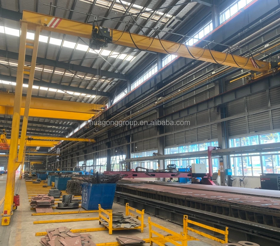 Rail Traveling  10 Ton 30 Ton 50 Ton 15 Ton 25 Ton Single Leg Single Beam BMH Type Semi Gantry Crane