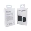 Adaptador negro de 25 W para EE. UU. con caja