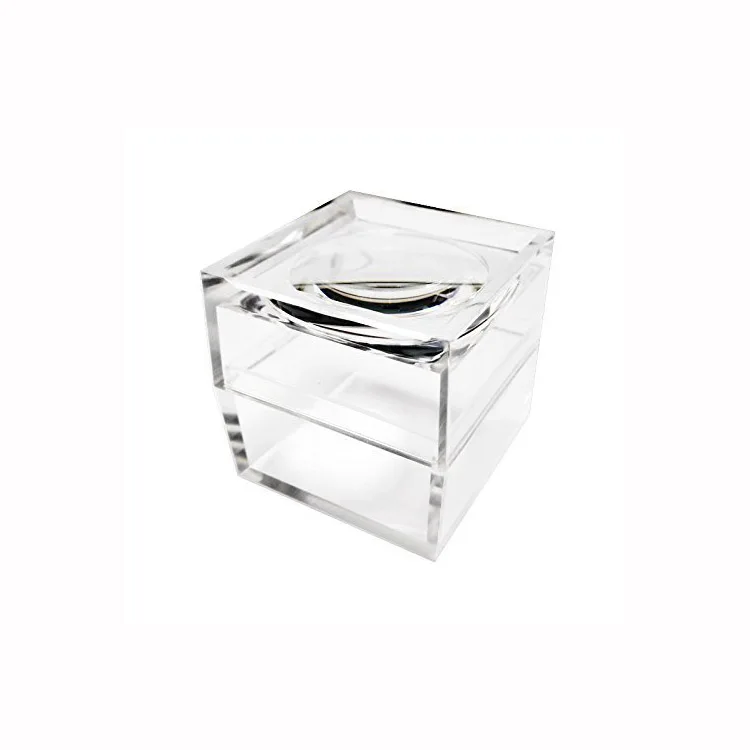 Transparent Clear Magnifying Box Acrylic Magnifier Containers square Acrylic Magnifying Glass Box