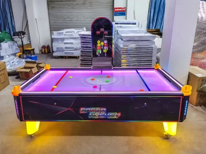 Multi Pucks Hockey Coin Operated Luxury Hockey Table Mesa Aire Hockey