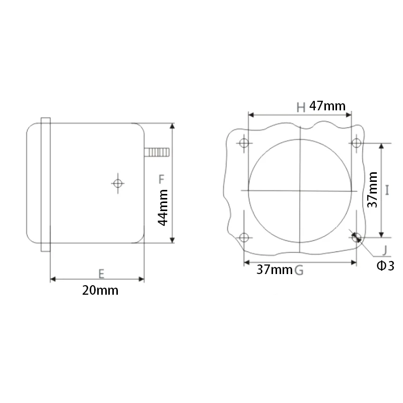2021 новый дизайн проворная поставка вольтметр S0-45 указатель Ac 30A амперметр