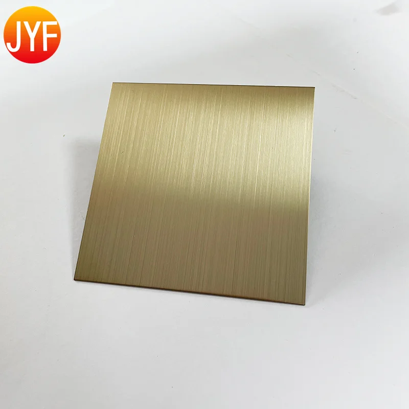 H325 PVD Coated Champagne Gold Stainless Steel Sheet Colored Stainless Steel
