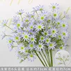 Light purple six-headed blue star flower branch