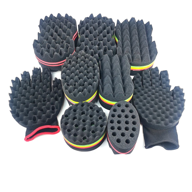 FX-HT40 Elongated Memory Foam Curling Sponge Balls Large Small Pore Dreadlocks Rollers Hot Hair Twists Sponge Styling Tool Rod