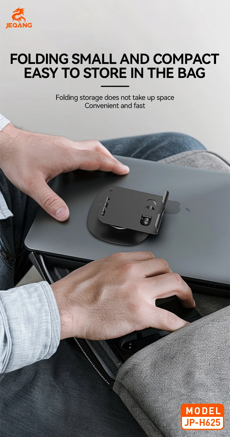 Jeqang JP-H625 Metal Phone Stand Waterproof Flexible Folding Rotation Convenient for Desk Use TV Watching Mobile Phone Access