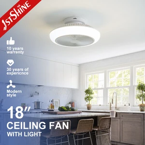 1stshine LED Ceiling Fan Small 18 Inches Flush Mounted 6 Speeds Remote Ceiling Fan