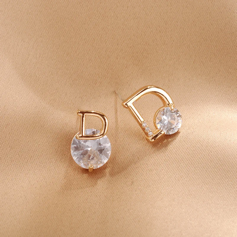 letter d earrings