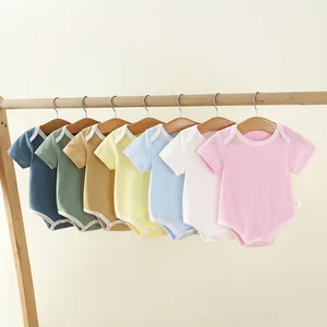 Custom Baby Clothes New Born Male Female One-Piece Thin Summer Baby Rompers