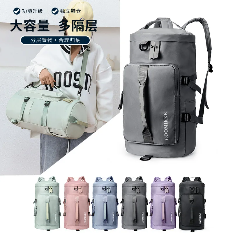 Women Fitness and leisure Bag with Shoe Compartment,multi-function backpack Gym Sport & leisure bags