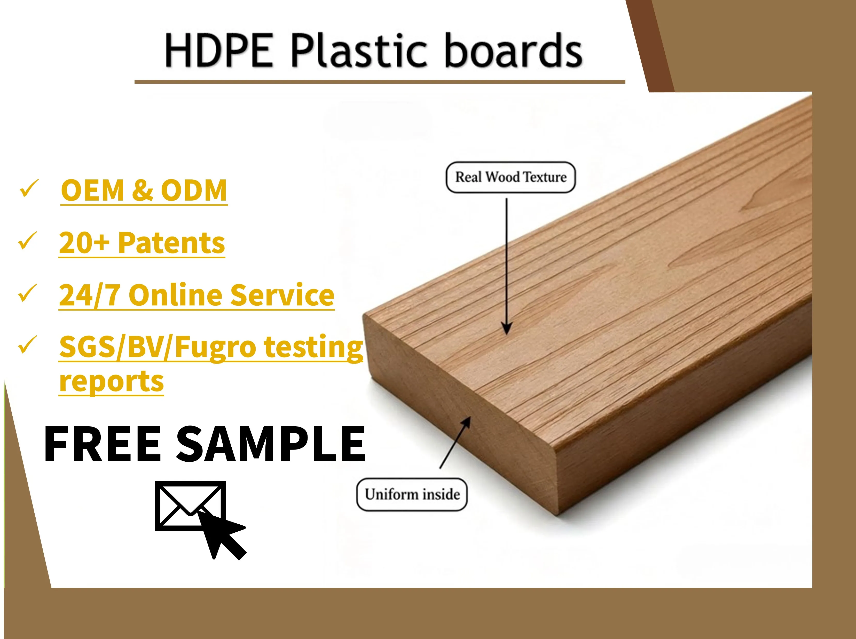 Eco-friendly Recycled Plastic Lumber - Durable & Versatile