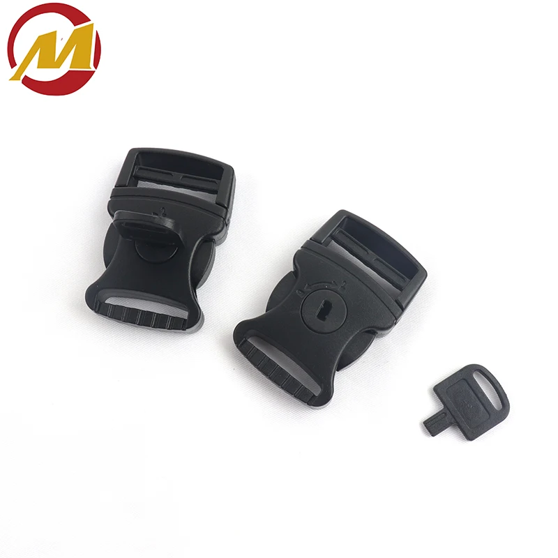 Newly Arrived Locking Plastic Quick Release Buckle With Small Keys 