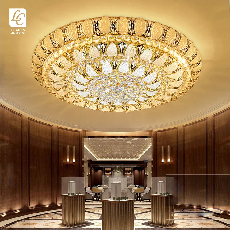C0068 Wholesale Price Indoor Decoration Dining Room Living Room Bedroom Modern LED Crystal Ceiling Lamp
