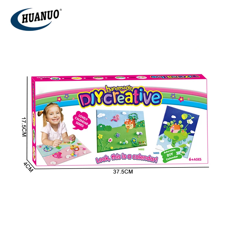 Diy Educational Toy 3d Creative Handmade Kit Cartoon Puzzle Arts Kids