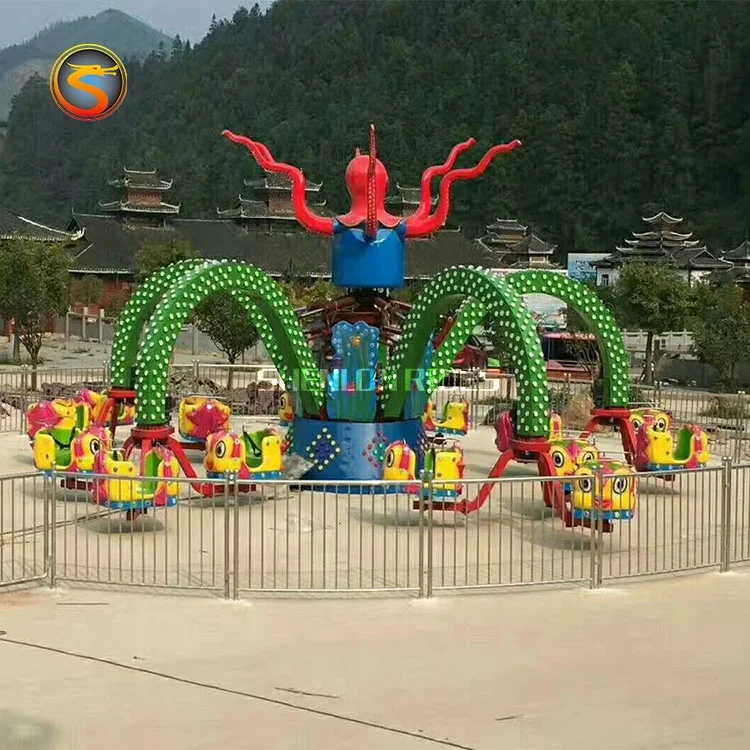 Big Octopus Thrill Rides for Kids Adults in Parks