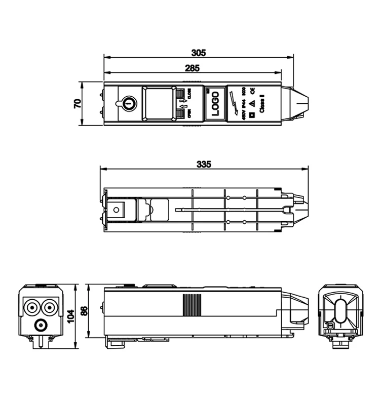 Outdoor Street Lighting Pole Fuse Box Connection Box Terminal Junction