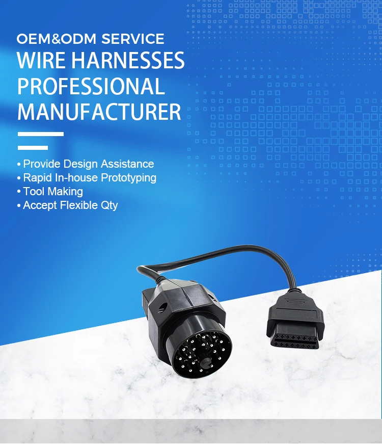 product high quality full set car 8 cables 8 in 1 obd2 cables obd2 car leads diagnostic obd ii interface cable for universal vehicle car-2