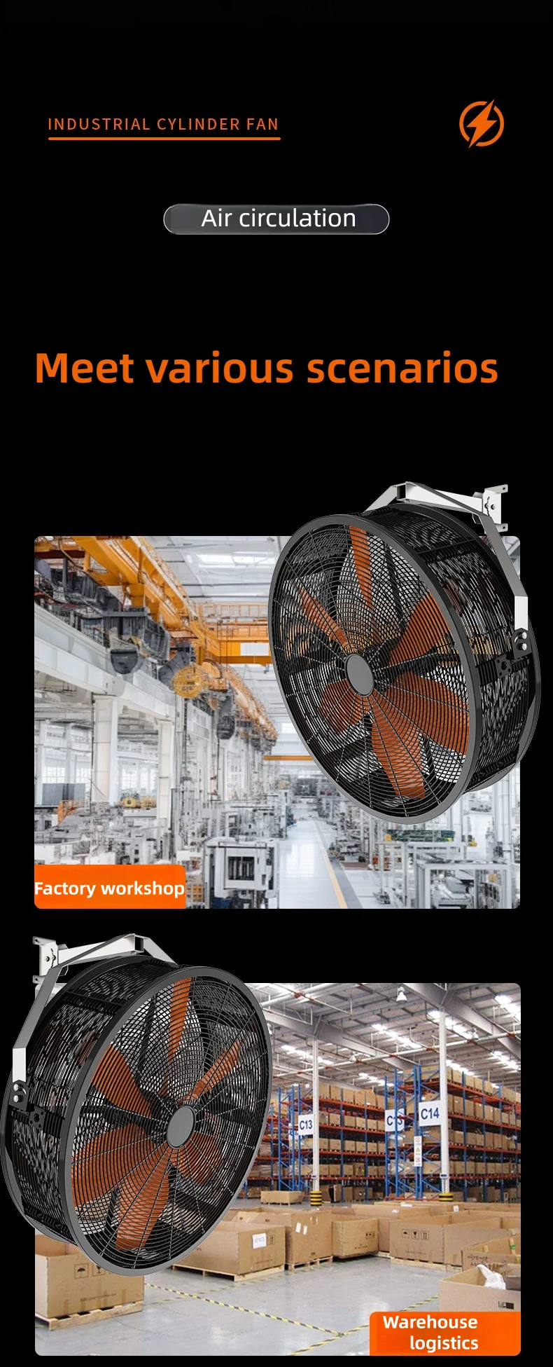 Industrial Fan, Electric, Plastic - detail 16