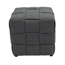 Handmade Creative Woven Stool square Pouf Ottoman Stools