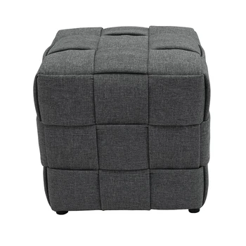 Handmade Creative Woven Stool square Pouf Ottoman Stools