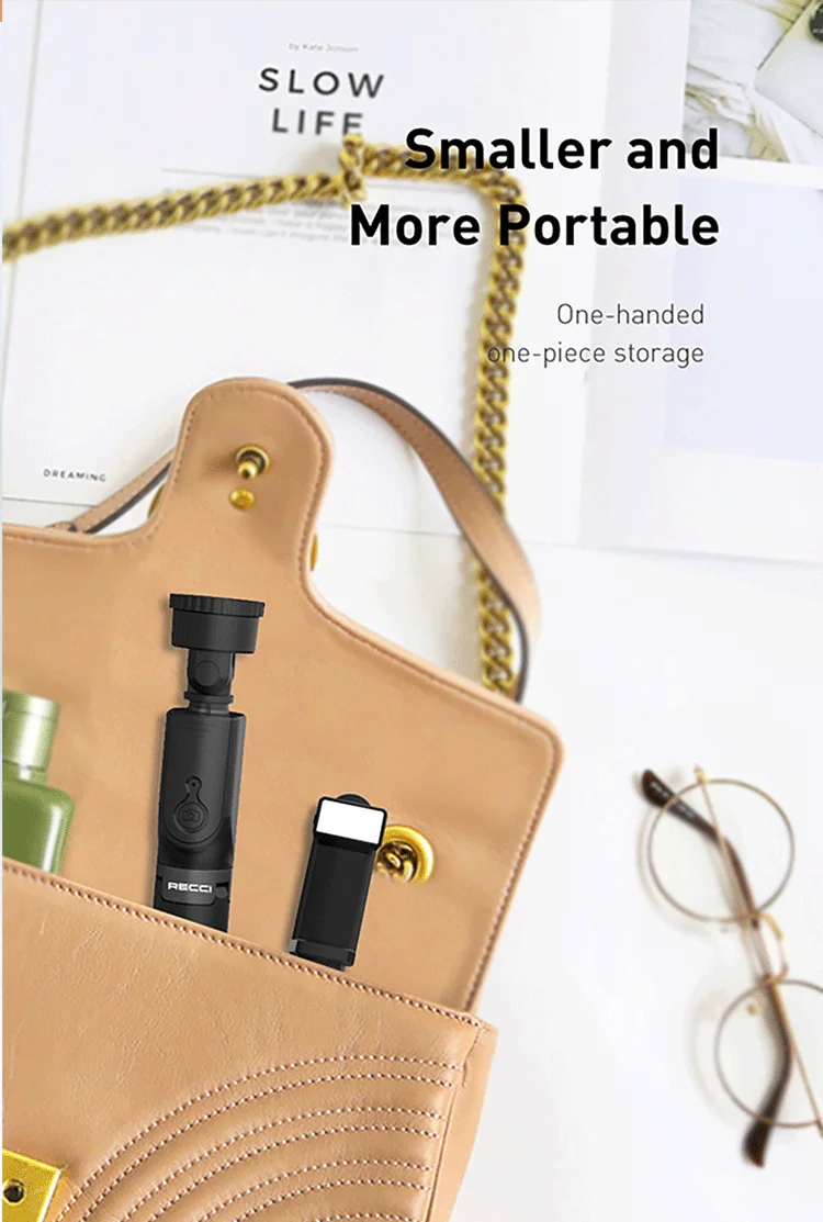 Recci RSS-W03 Multifunctional Selfie Stick with Remote Control description image 4
