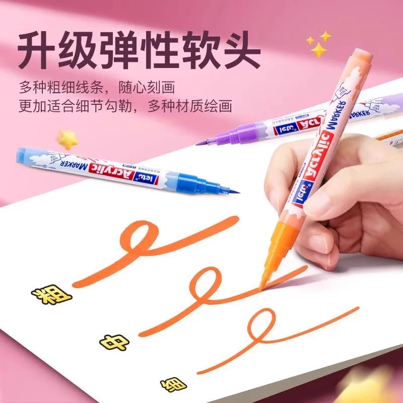 LETO Acrylic Paint Markers Safe, Non-Toxic, and Bright