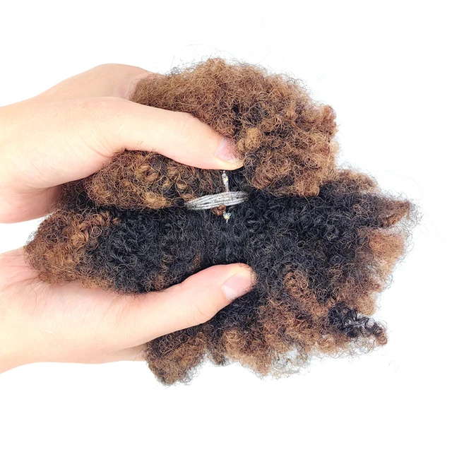 KAMA Wholesale Cheap Price 4C 30/Natural/30 Color Braid Twist Braiding Extensions Afro Kinky Bulk Human Hair Extension