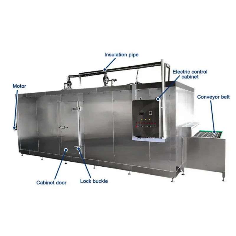 Dumplings Quick Iqf Tunnel Freezer for Meatball Freeze Cold Storage Design Room Fast Freezing Quick Cooler blast freezer blast frozen