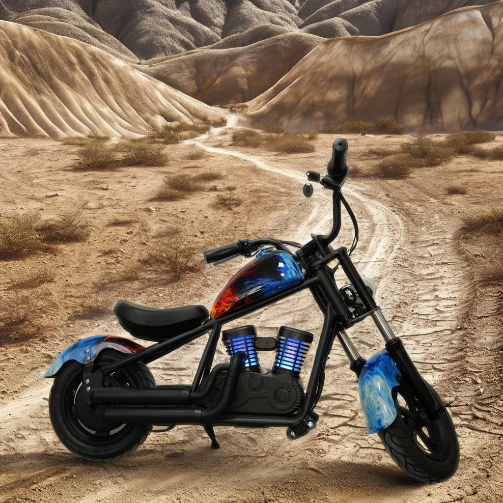 Factory Direct 24V200W Electric Motorcycles for Kids 6-7Km Range Citycoco Scooter for Children
