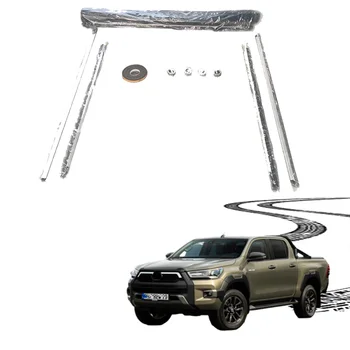 Hot Selling Soft Tri- Fold Pick up Truck bed Tonneau cover For toyota hilux vigo