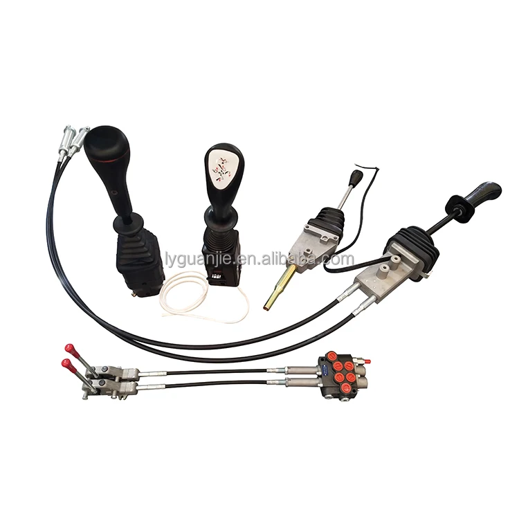 Hydraulic Joystick Control Push Pull Cable With Socket Set Indemar Joystick Factory Selling Construction Machinery Parts