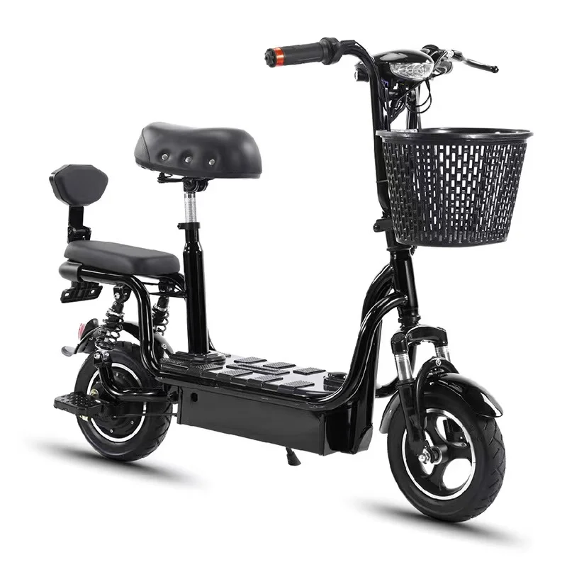 3 Seat Electric Scooter Bicycle 250w Adult E City Bike 2 Wheel Mini Two ...