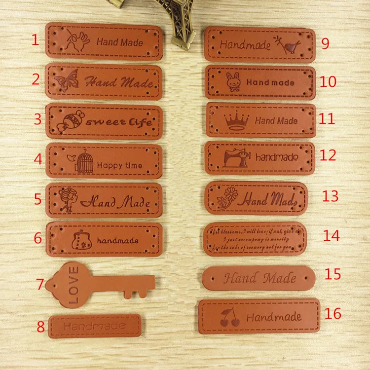 Пользовательские Тисненные кожаные этикетки с металлическим логотипом нашивки на золотом железе новые для одежды устойчивый цвет заказ