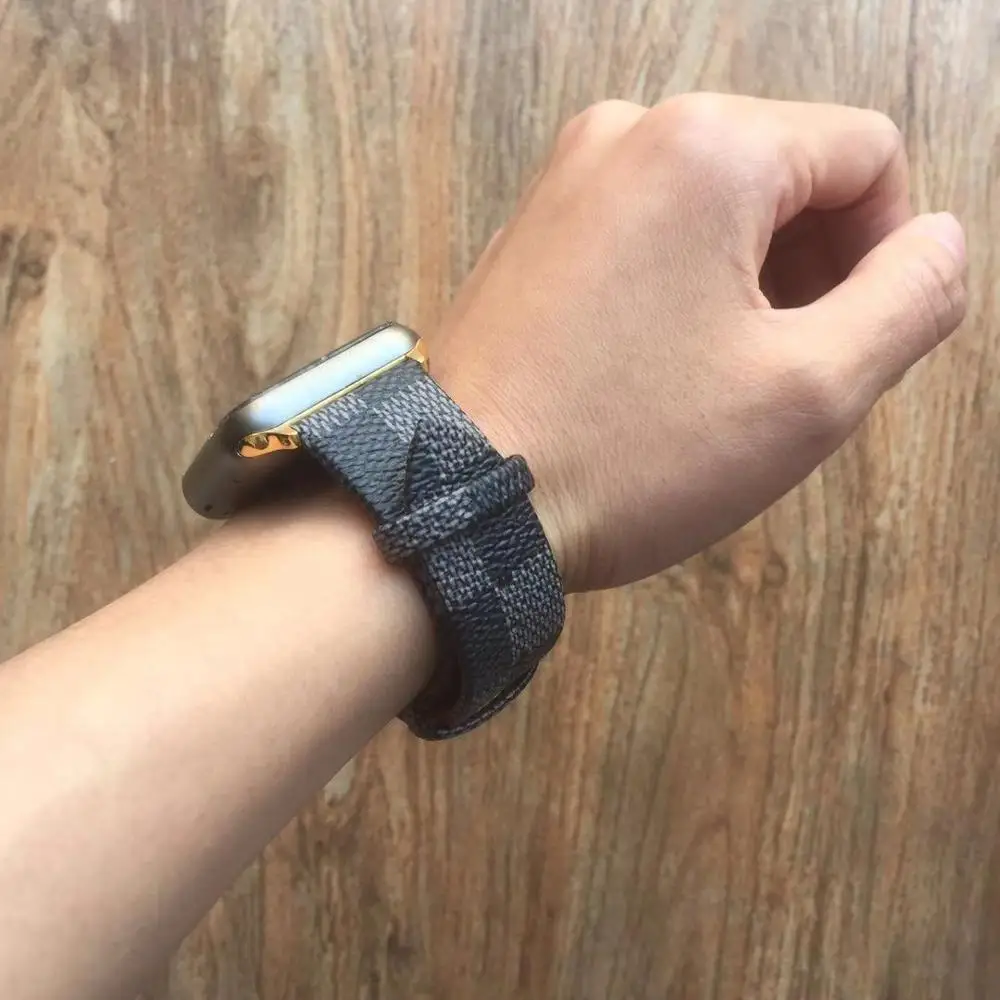 Free Watch Band Leather Watch Strap V Custom Band for apple Watch