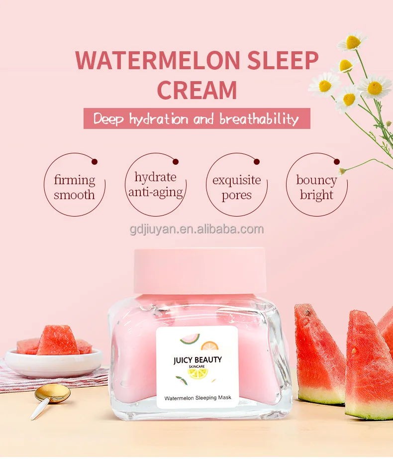 Oem Hydrating Moisturizing Amino Acid Watermelon Glow Sleeping Mask