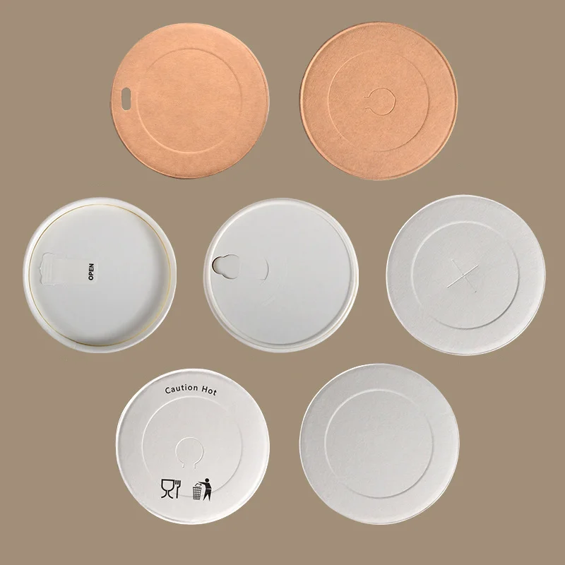 Wholesale Paper Lid for Coffee Cup Disposable Paper Cups With Paper Lids