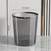 Small transparent gray trash can 725