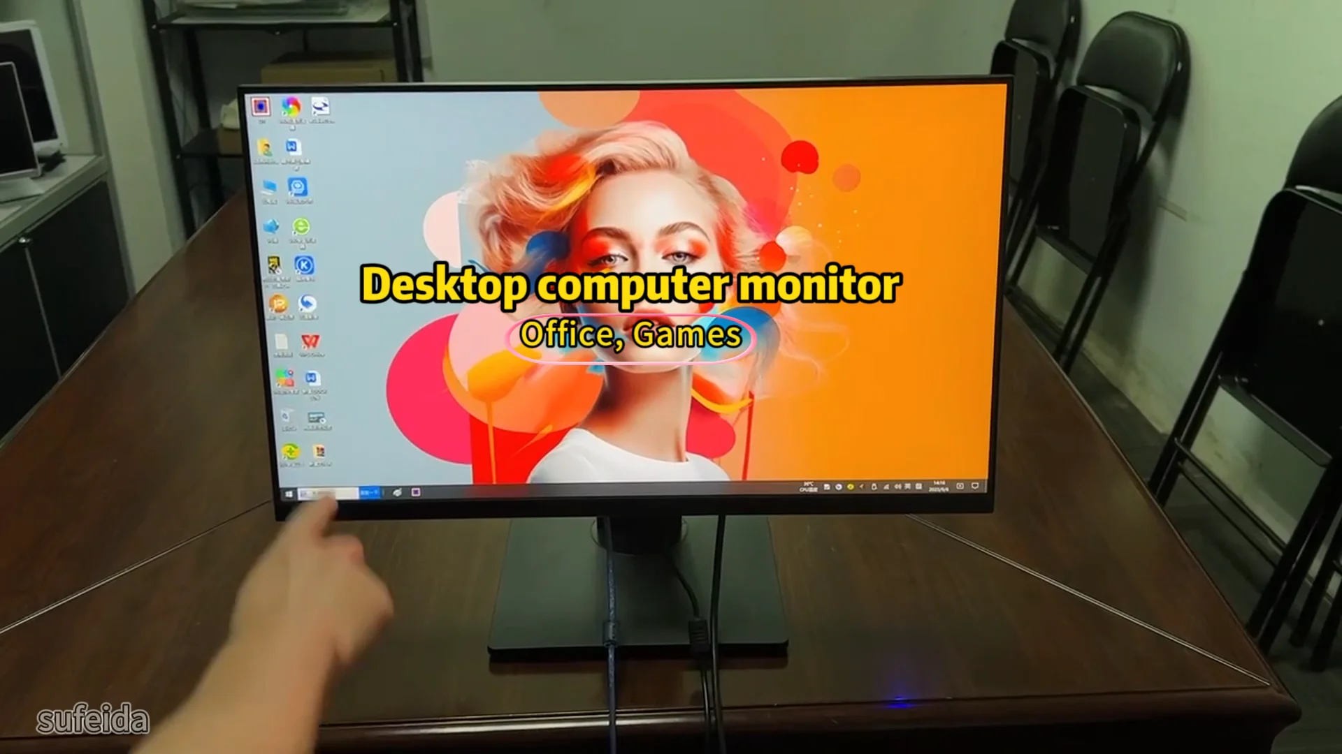 New 23.8 Inch Lcd Office Monitor 75hz 2k 4k Ips Desktop 24 27 32 Inch