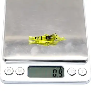 CHEERY 10pcs/bag T-BAIT SS-2 High Quality Luminous Soft Shrimp Artificial Bait Lures for Pike Bottom Fishing with Hooks – Soft Lure – view 5